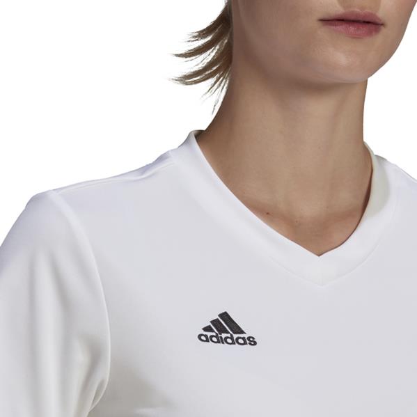 adidas Entrada 22 Womens White/Black Football Shirt